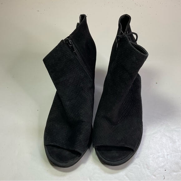 Nine West Peep Toe Ankle Booties Size 9 - Picture 2 of 7